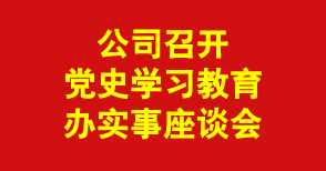 公司召开党史学习教育办实事调研座谈会